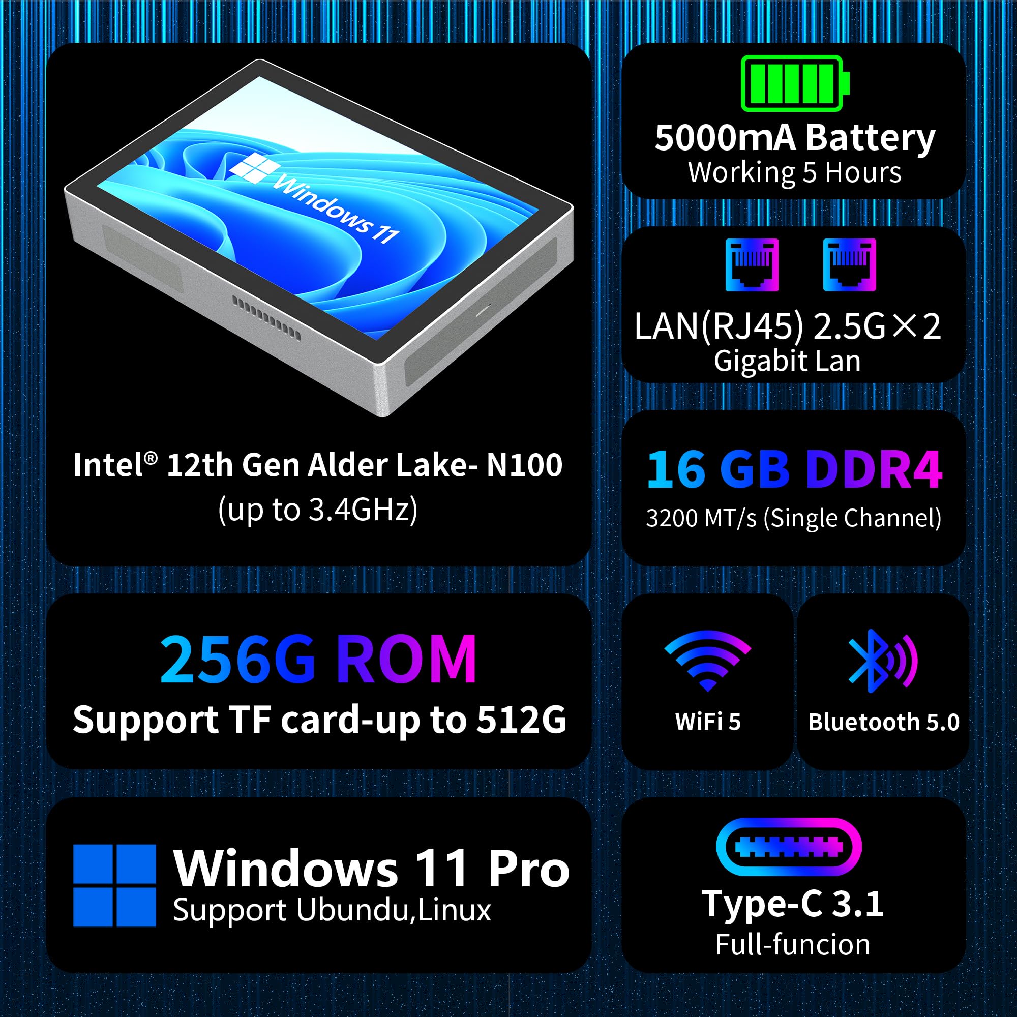 Amazon.co.jp: HEIGAOLA Mini PC 第12世代 N100 Windows 11 Pro 7